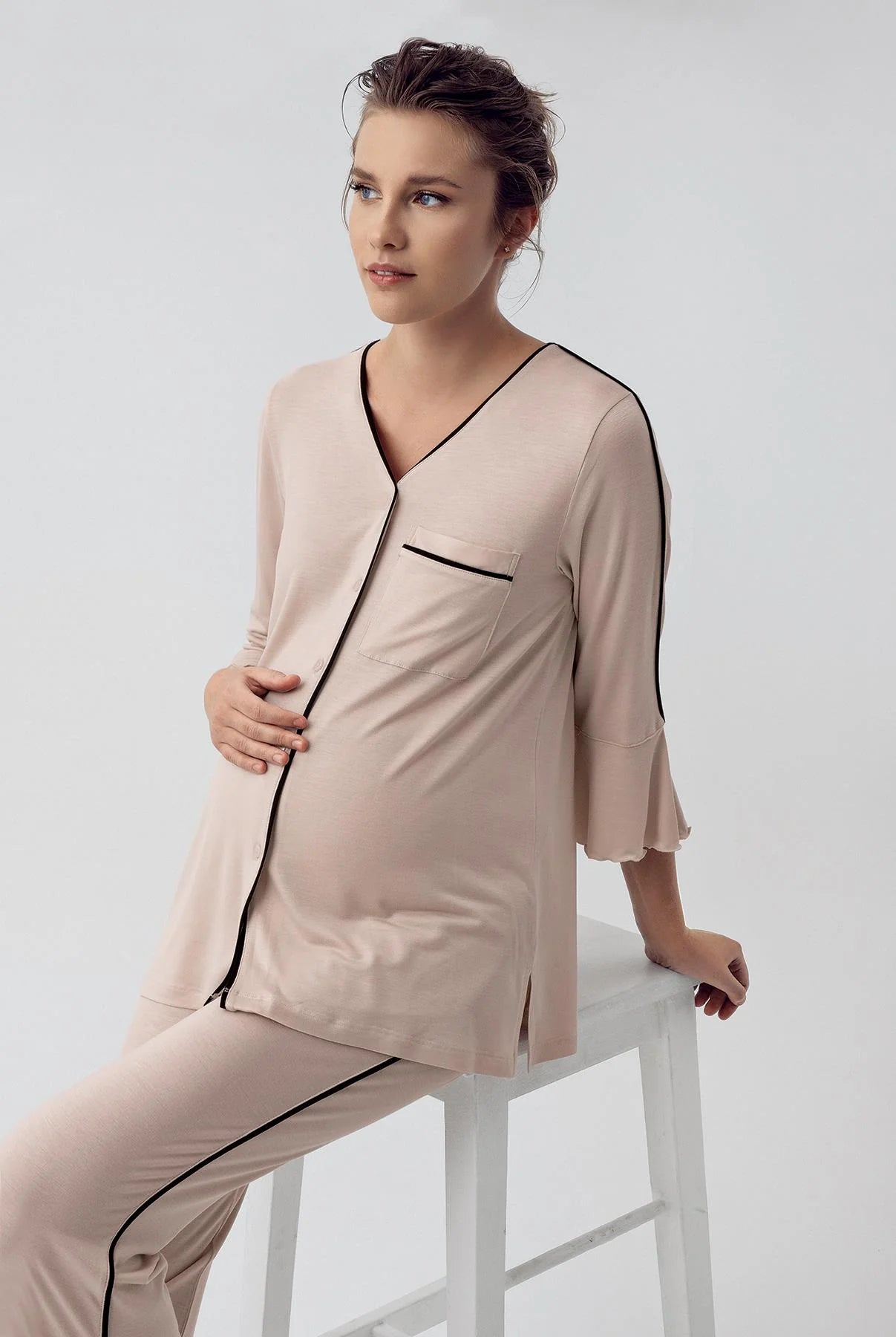 Biyeli Lohusa Pijama Takımı - 16207