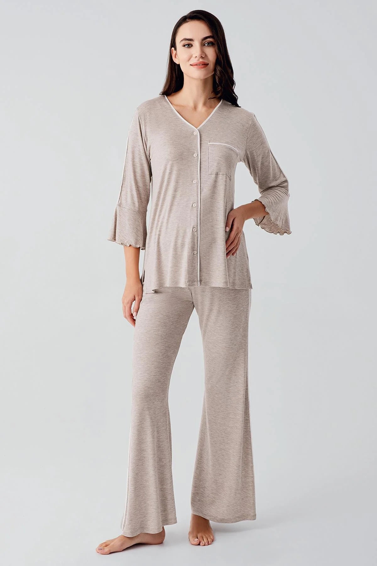Biyeli Lohusa Pijama Takımı - 16207