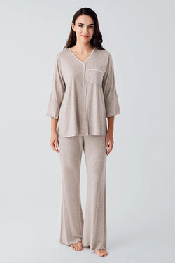 Image of Biyeli Lohusa Pijama Takımı - 16207