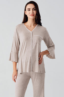 Image of Biyeli Lohusa Pijama Takımı - 16207