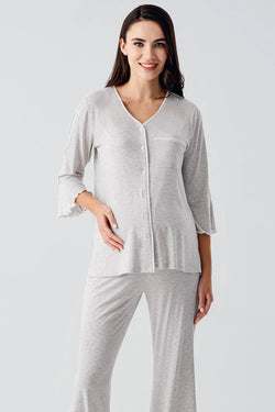 Image of Biyeli Lohusa Pijama Takımı - 16207