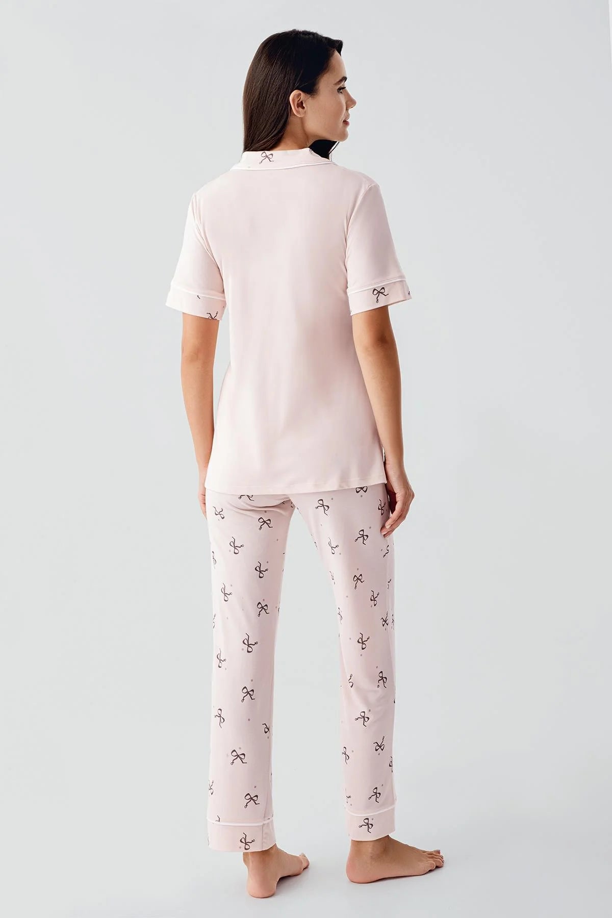 Fiyonk Desenli Lohusa Pijama Takımı - 17207