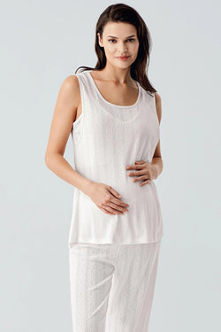 Image of Gizli Emzirme Bölmeli Lohusa Pijama ve Sabahlık Takımı - 17308