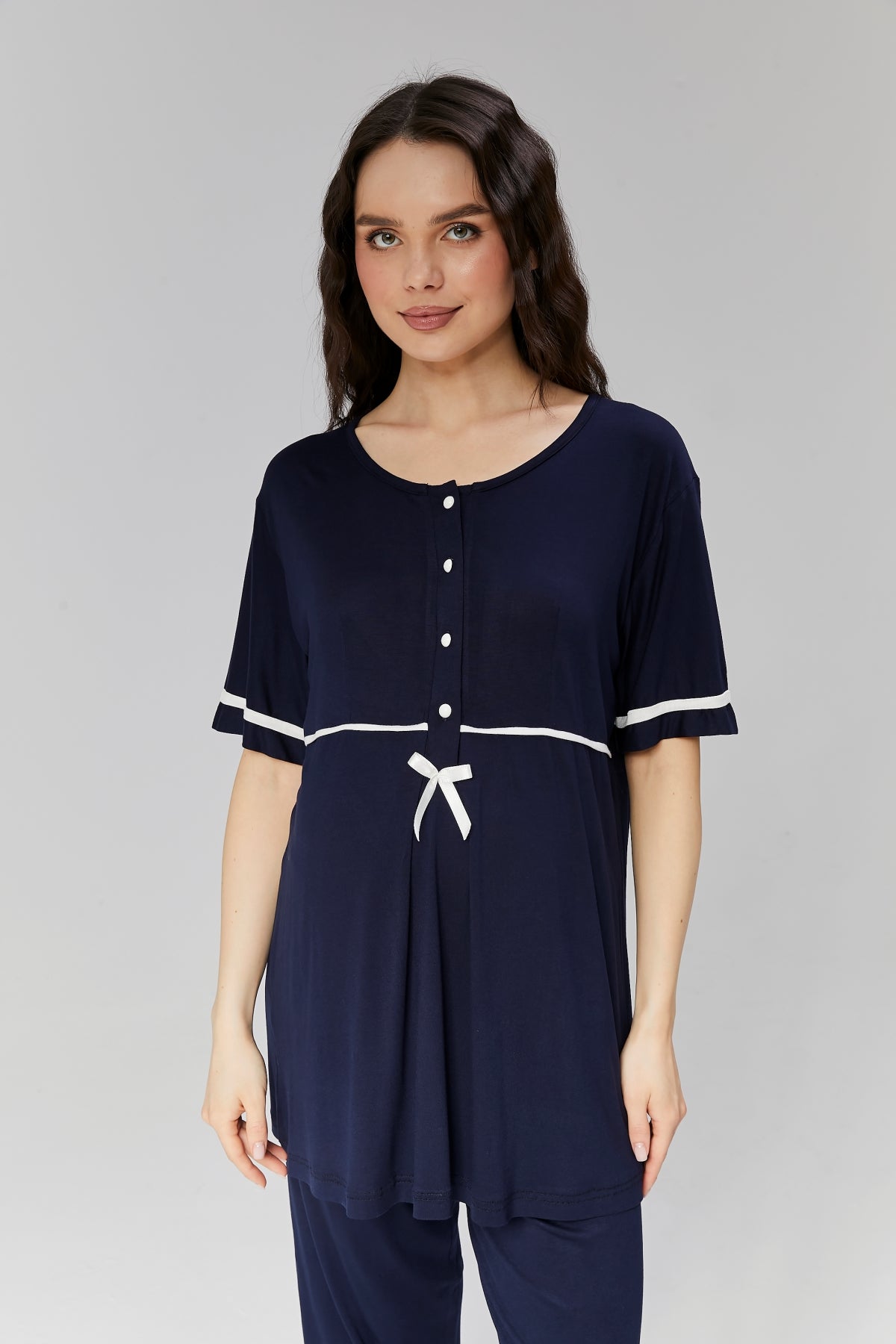 Biyeli Lohusa Pijama ve Sabahlık Takımı - 509